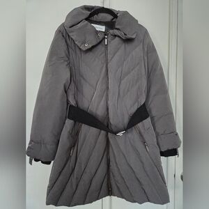 Calvin Klein Charcoal Puffer Coat